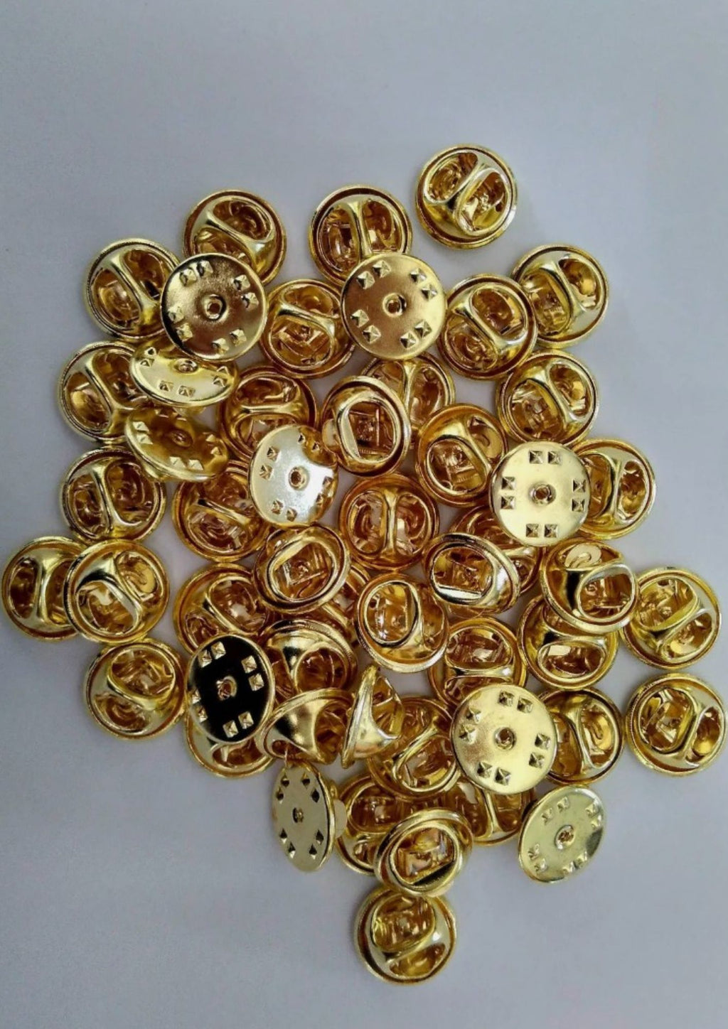 Scentventure Butterfly Lapel Badge Pin Backs – Packs of 5, Brass, Silver or Gun Black