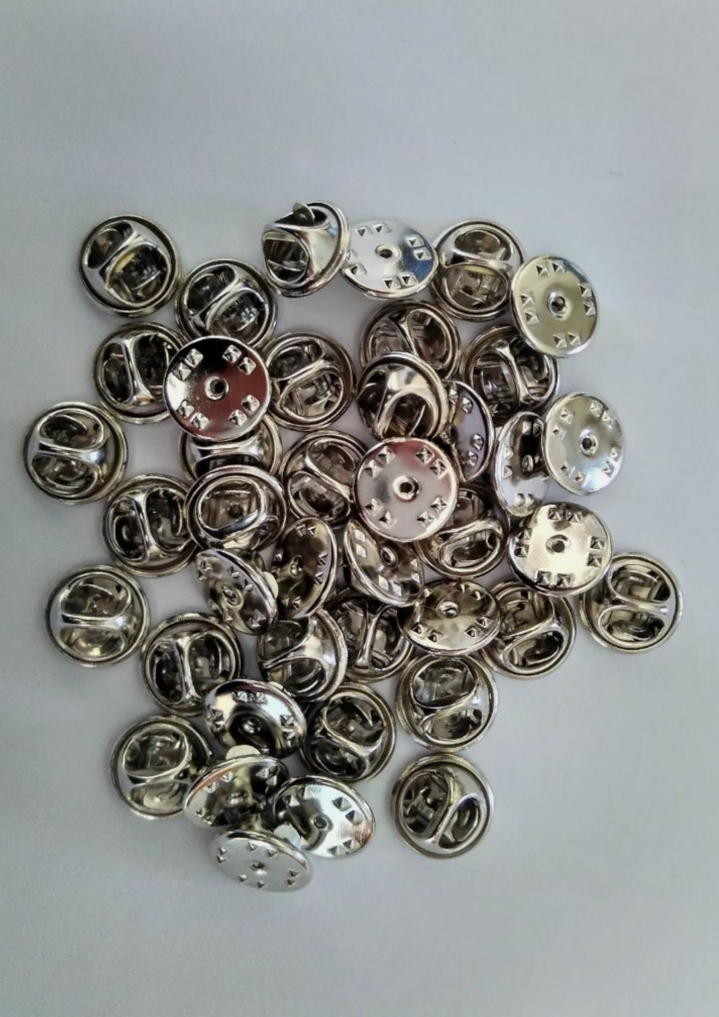 Scentventure Butterfly Lapel Badge Pin Backs – Packs of 5, Brass, Silver or Gun Black
